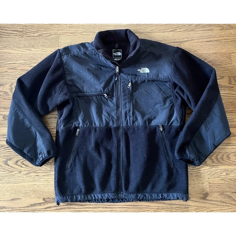 The North Face Jacket Mens Large Black Denali Fleece Full Zip Outdoor Gorpcore